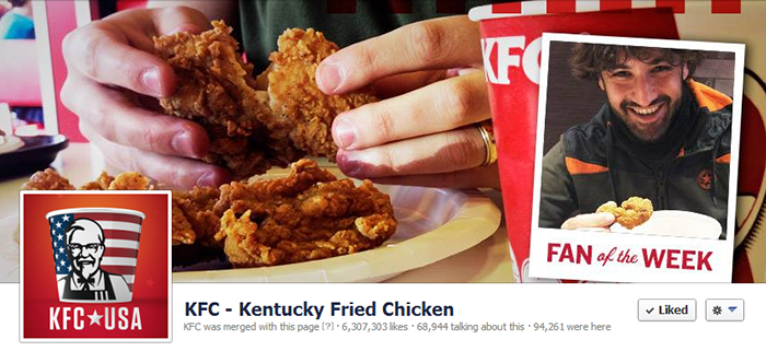 KFC Facebook Page