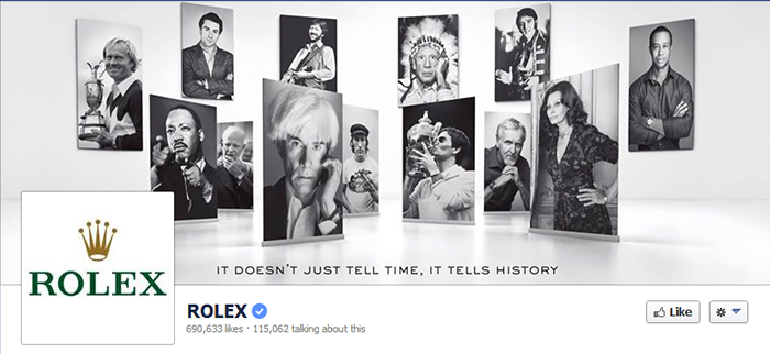 Rolex Facebook Page