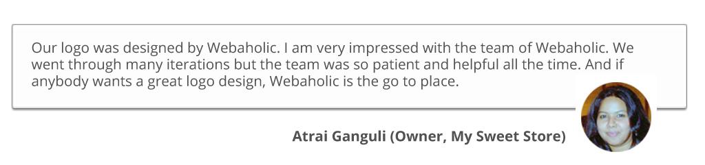 logo design testimonial